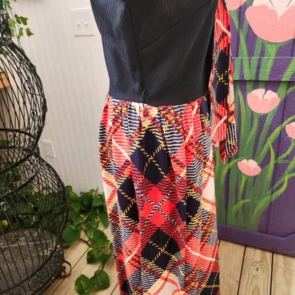 Vintage 1970's Toni Todd Plaid Maxi Dress - Picture 14 of 16